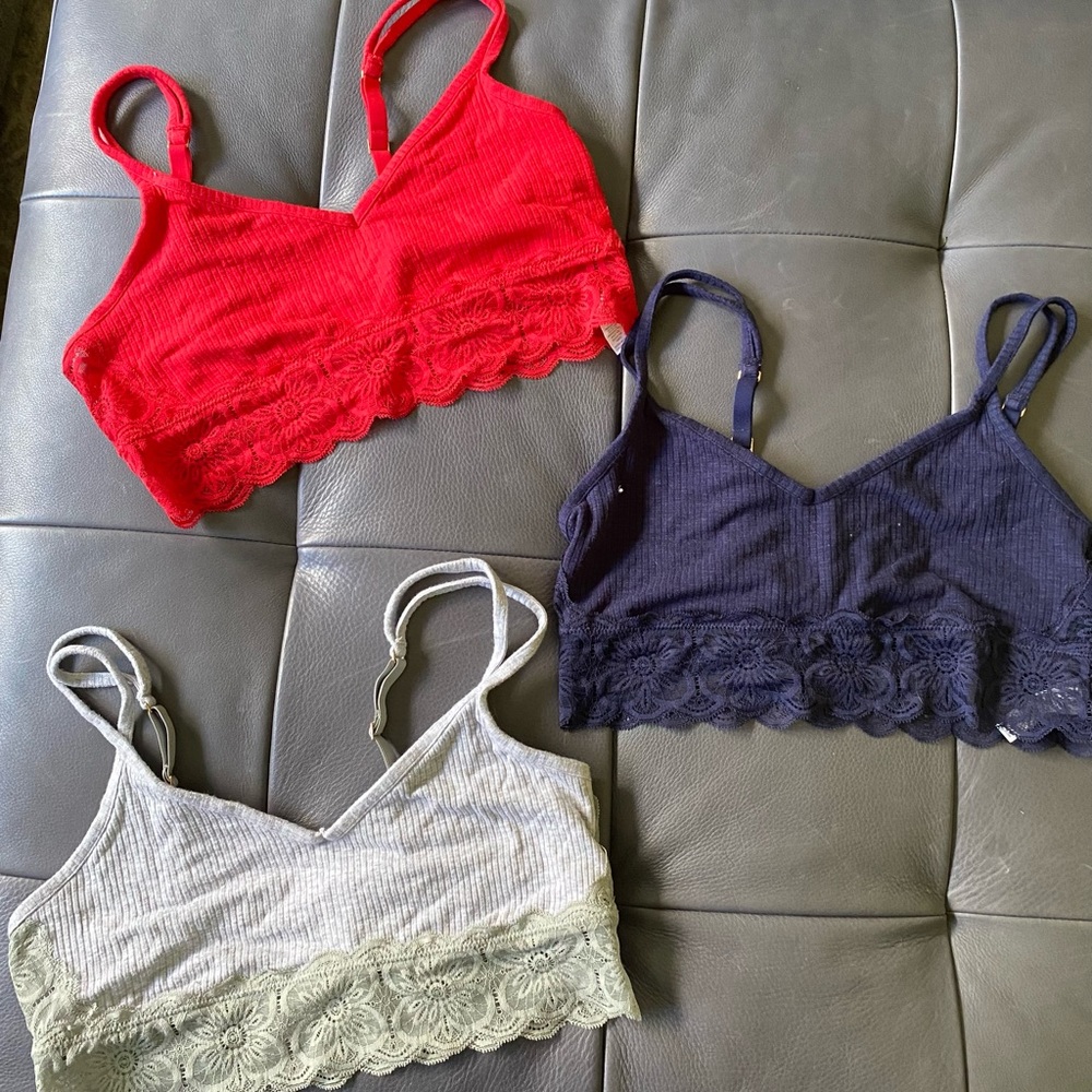 Aerie bralettes (worn once each)